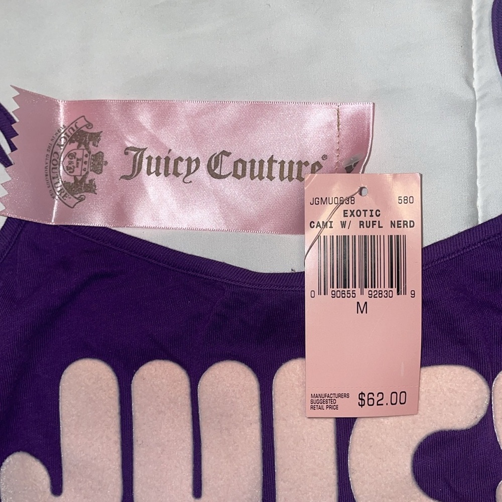 💜Vintage Juicy Loves Nerds Cami with Ruffle - Picture 4 of 10